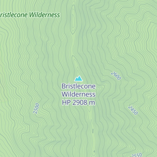 Map of Bristlecone Wilderness HP