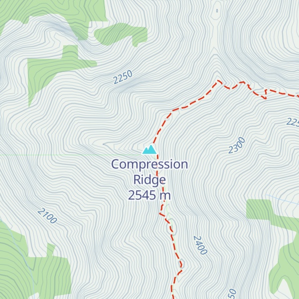 Map of Compression Ridge