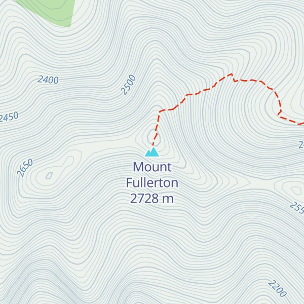 Map of Mount Fullerton