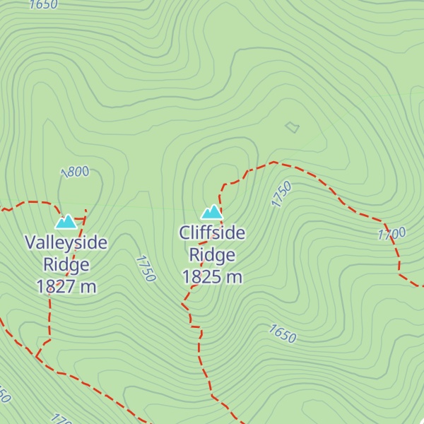 Map of Cliffside Ridge