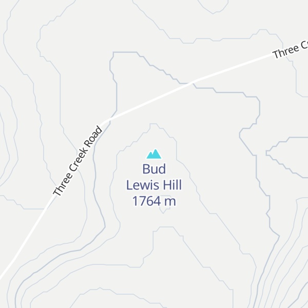 Map of Bud Lewis Hill