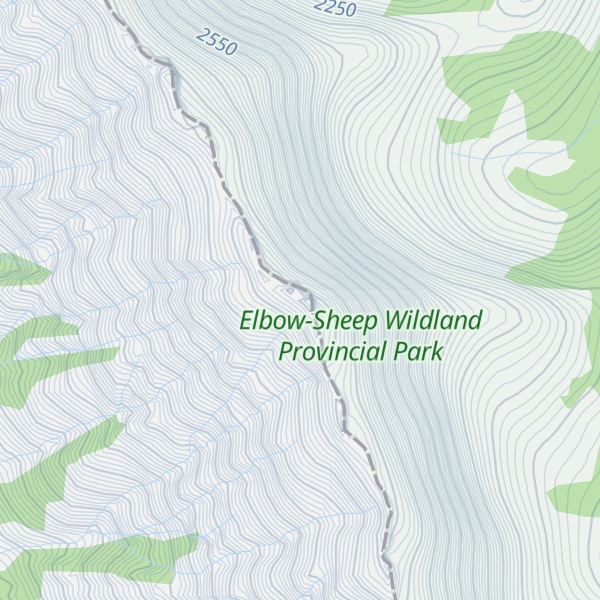 Map of Elk Peak