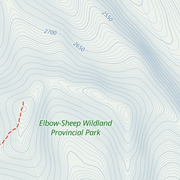 Map of Mount Rae E1