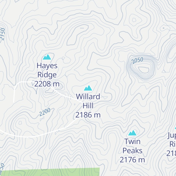 Map of Willard Hill