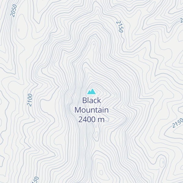 Map of Black Mountain