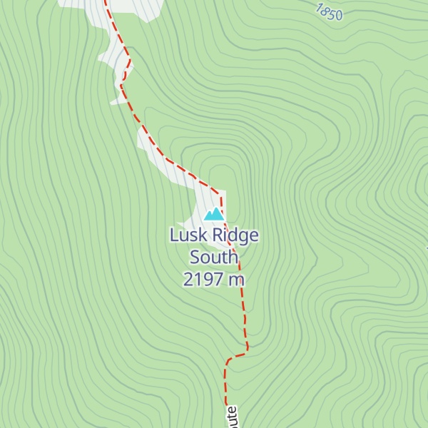 Map of Lusk Ridge South