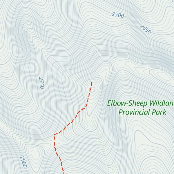 Map of Mount Rae