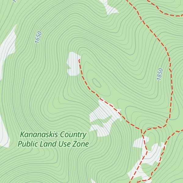 Map of Lusk Ridge West