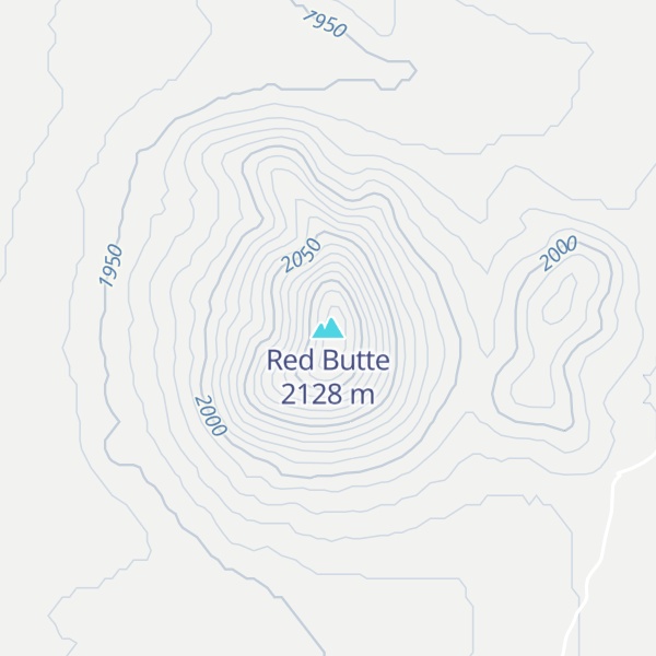 Map of Red Butte