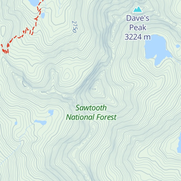 Map of Mount Cramer