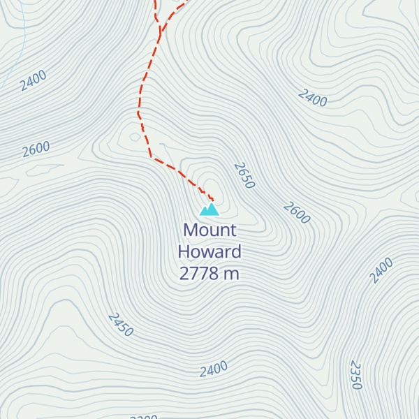 Map of Mount Howard
