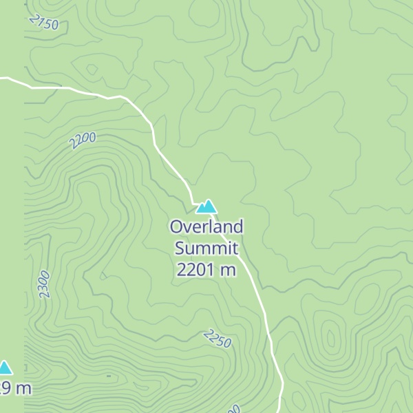Map of Overland Summit