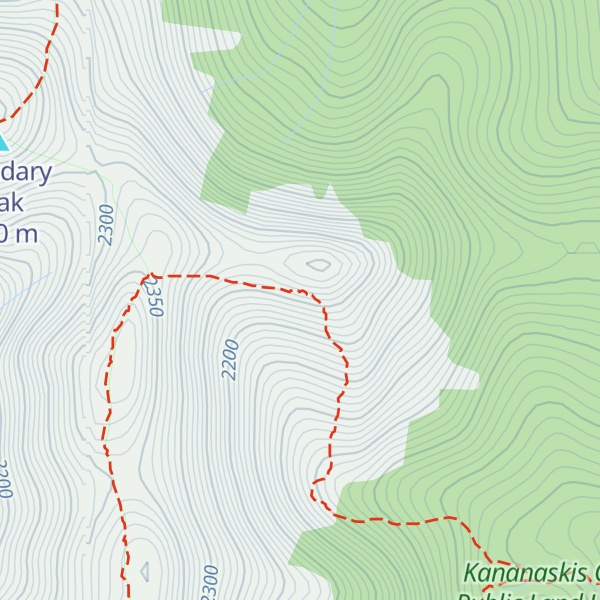 Map of Belmore Browne Peak