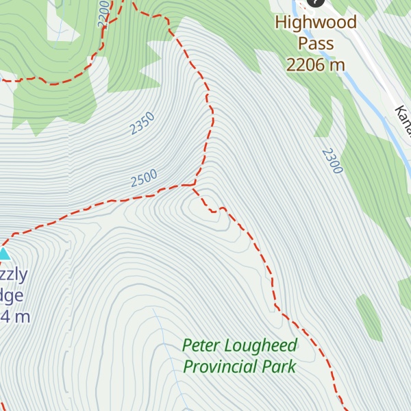 Map of Highwood Ridge