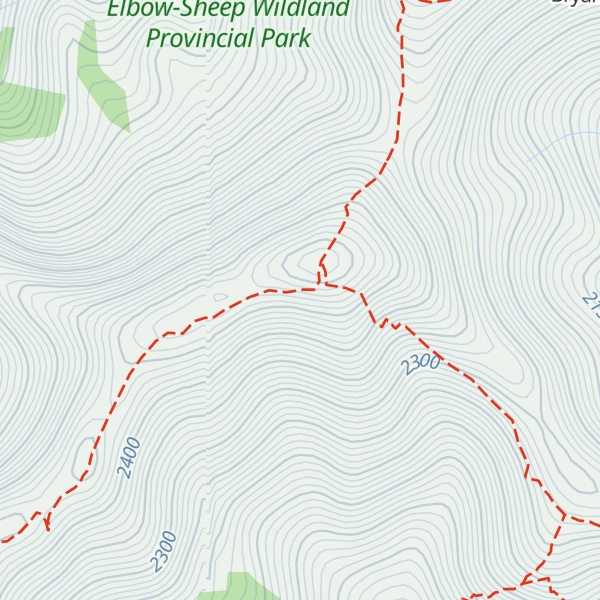 Map of Bryant Ridge Peak 4