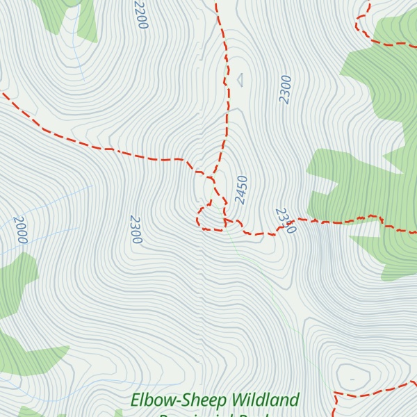 Map of Tiara Peak