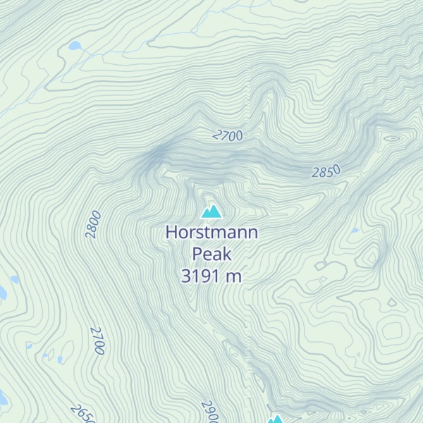 Map of Horstmann Peak