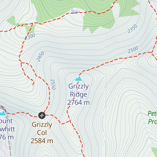 Map of Grizzly Ridge
