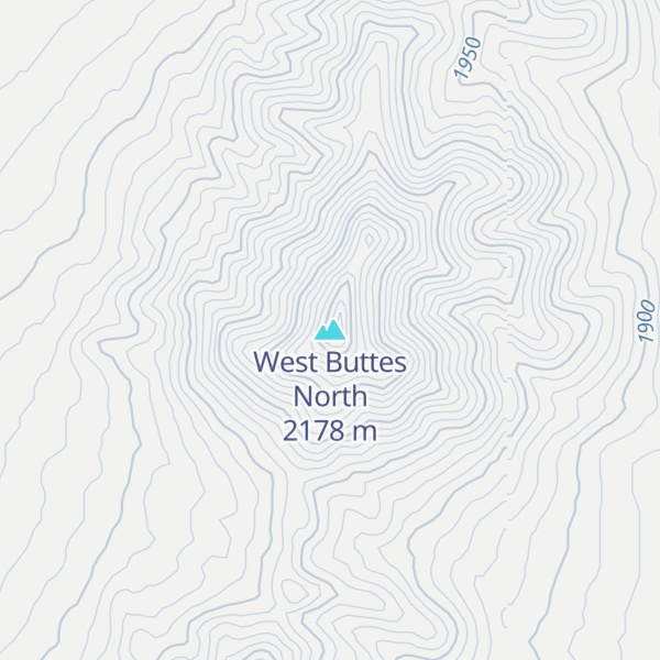 Map of West Buttes North