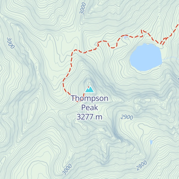 Map of Thompson Peak