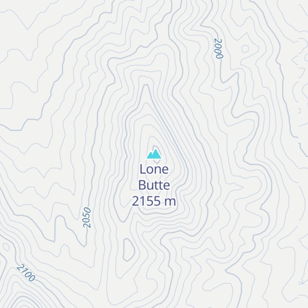 Map of Lone Butte