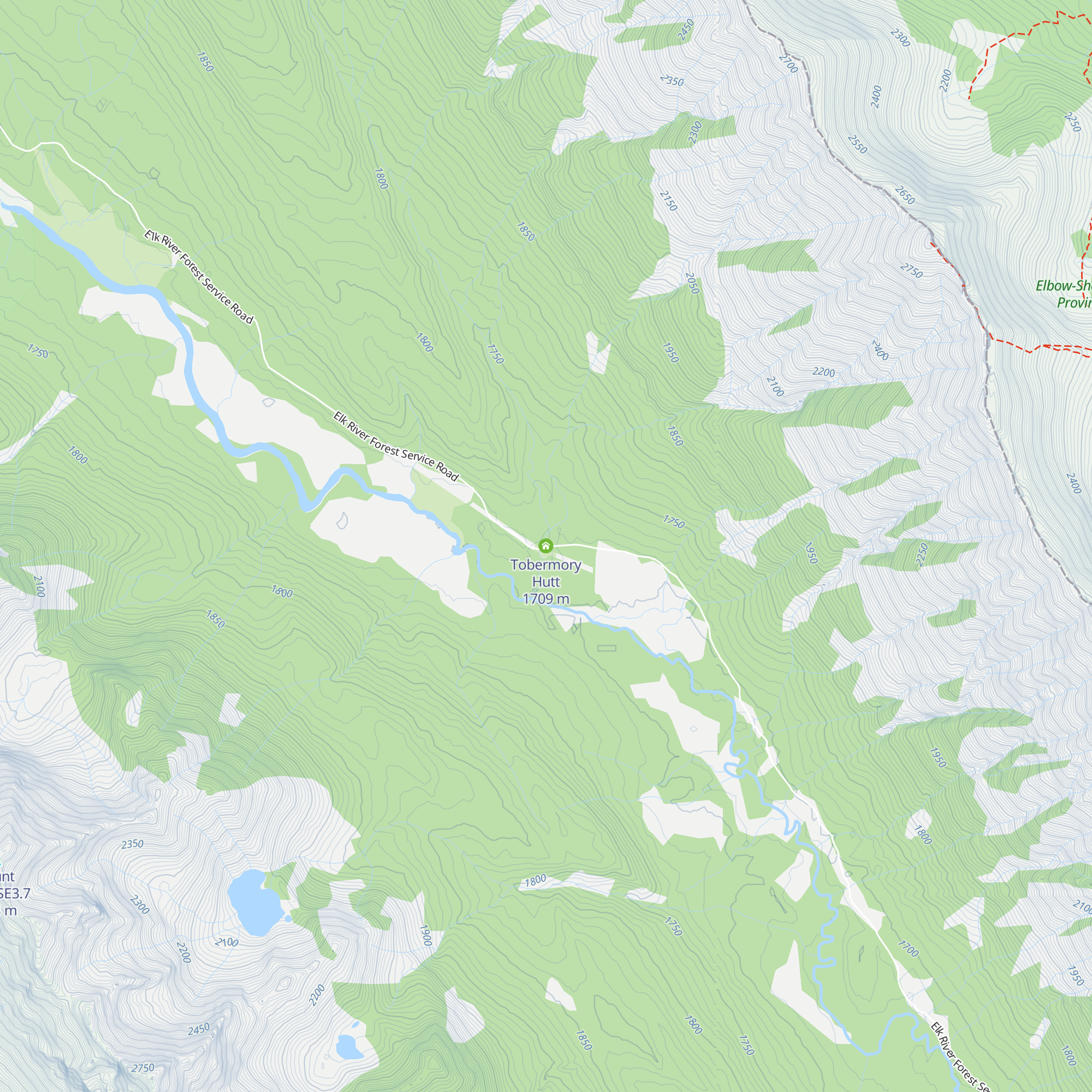Tobermory Hutt map
