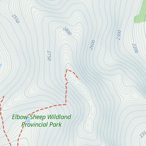 Map of Tombstone Mountain