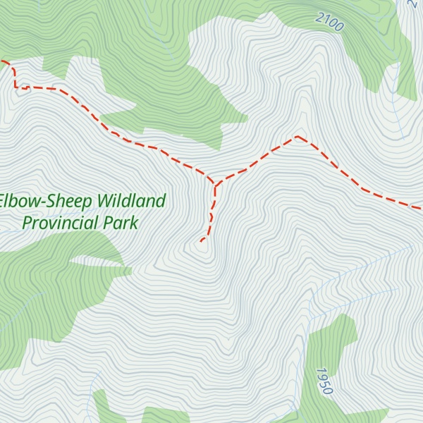 Map of Crown Peak West