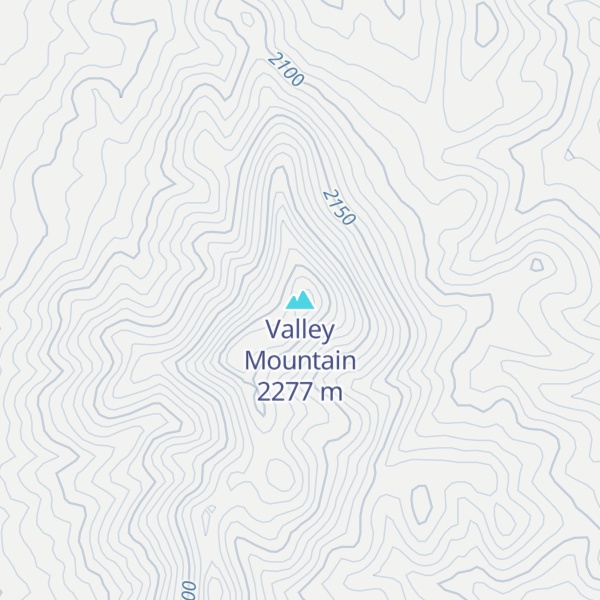Map of Valley Mountain