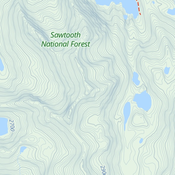Map of Merritt Peak