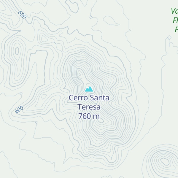 Map of Cerro Santa Teresa