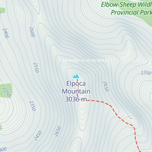 Map of Elpoca Mountain