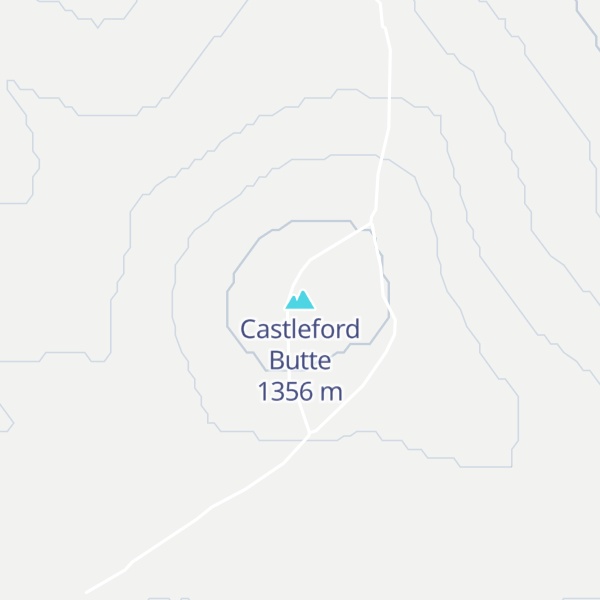 Map of Castleford Butte
