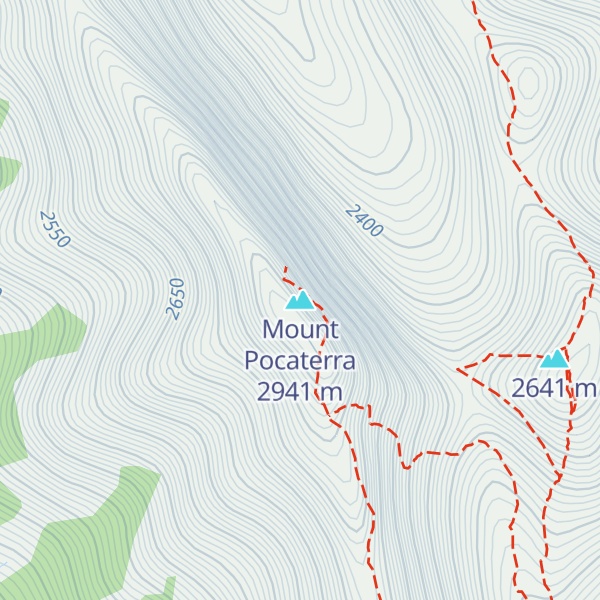 Map of Mount Pocaterra