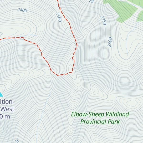 Map of Perdition Peak