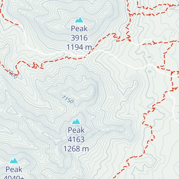 Map of Peak 3920+