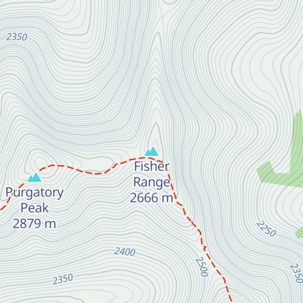Map of Fisher Range