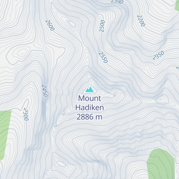 Map of Mount Hadiken