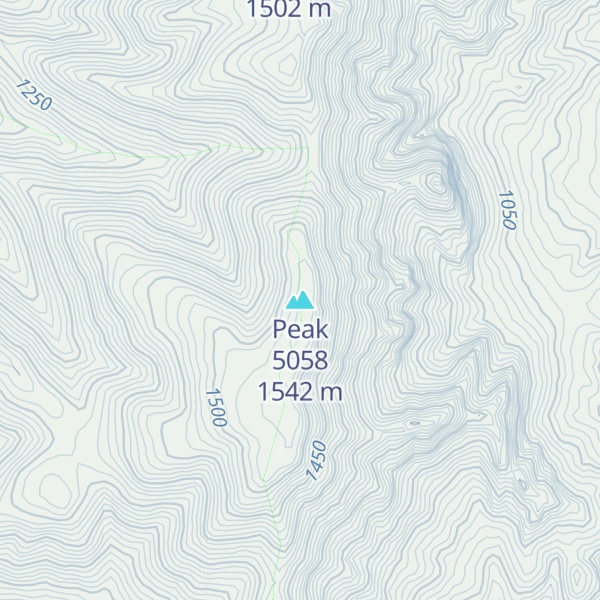 Map of Peak 5058