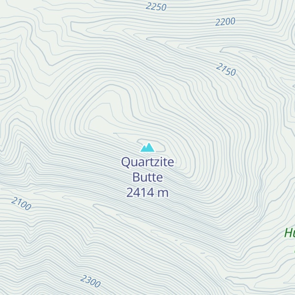 Map of Quartzite Butte