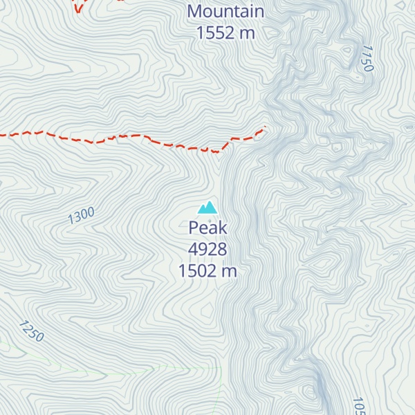 Map of Peak 4928