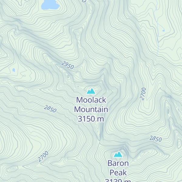 Map of Moolack Mountain