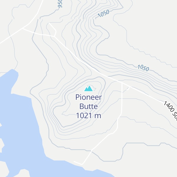 Map of Pioneer Butte