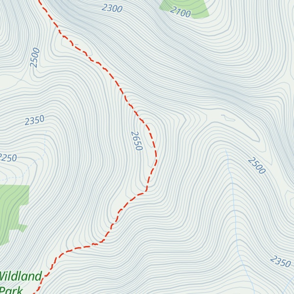 Map of Mount McDougall