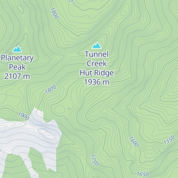 Map of Tunnel Creek Hut