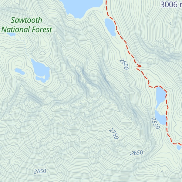 Map of Mount Regan