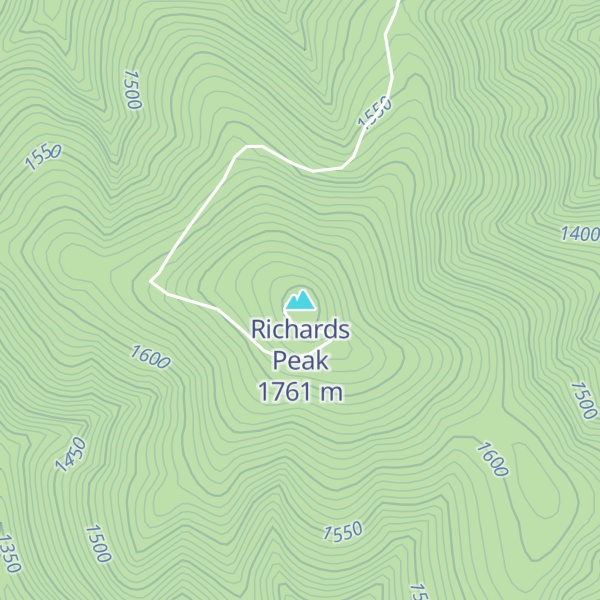 Map of Richards Peak