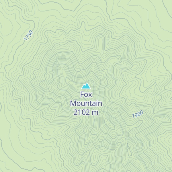 Map of Fox Mountain