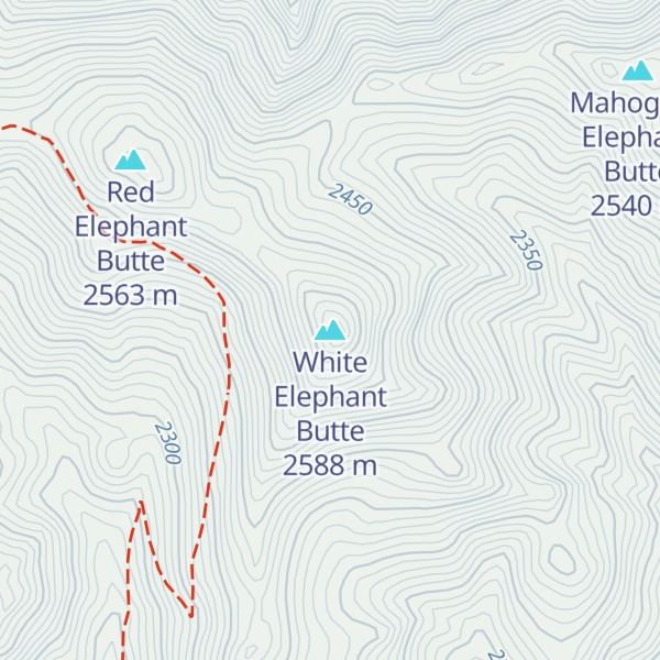 Map of White Elephant Butte