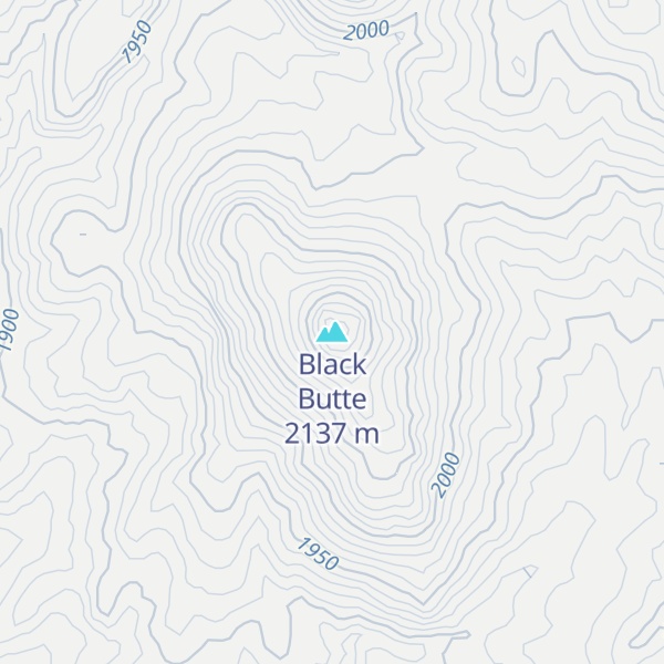 Map of Black Butte